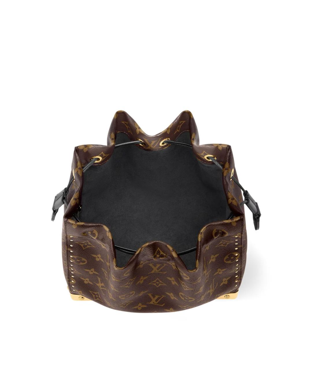 LOUIS VUITTON Коричневая сумка через плечо из канвы, фото 3