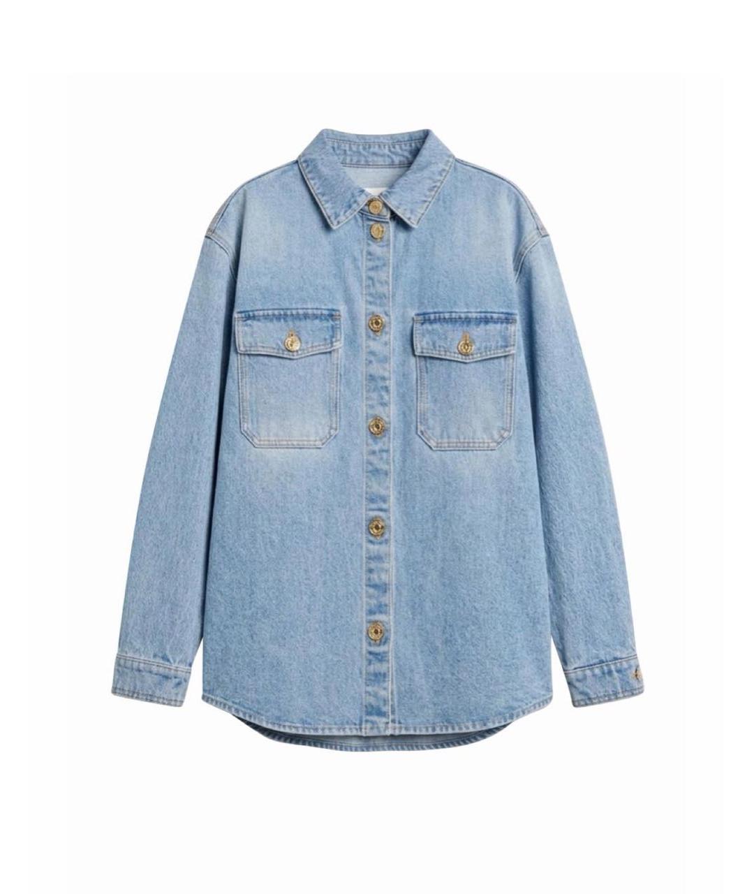 CHANEL Голубая деним рубашка, фото 2