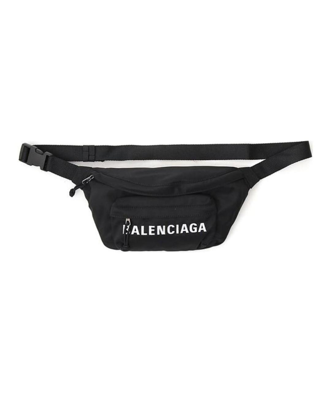 BALENCIAGA Черная нейлоновая поясная сумка, фото 4