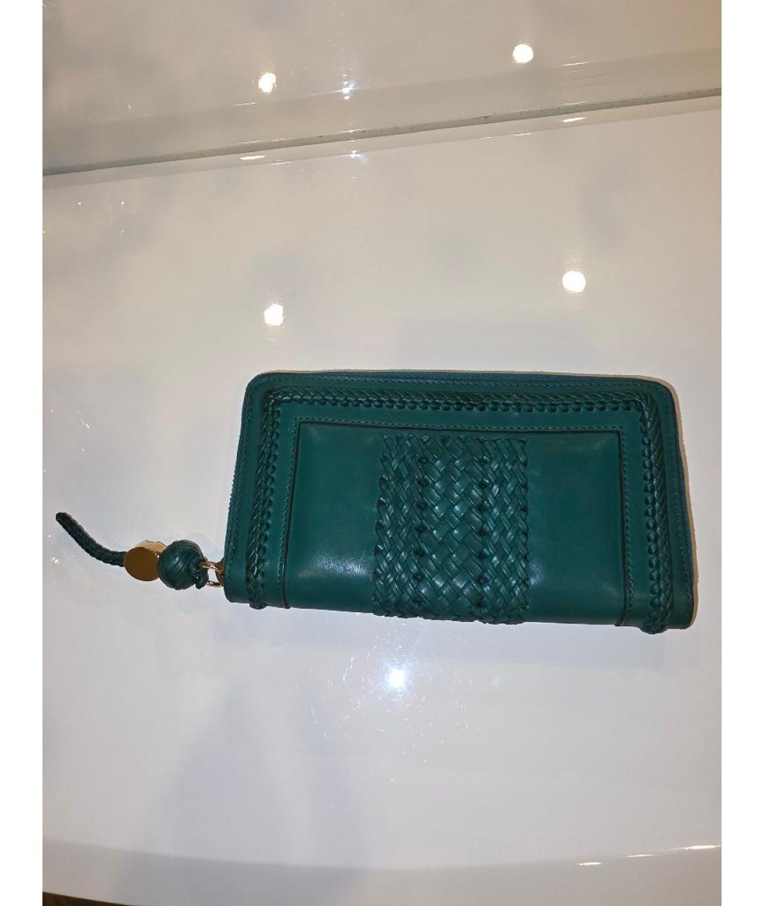 GUCCI Зеленый кожаный кошелек, фото 3