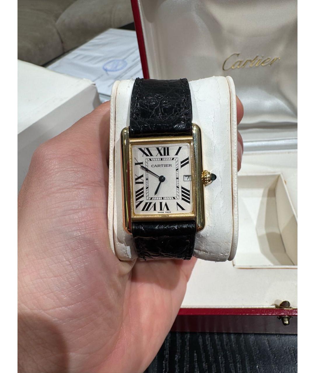 CARTIER Золотые часы, фото 5