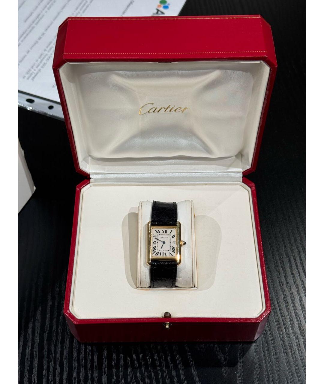 CARTIER Золотые часы, фото 4