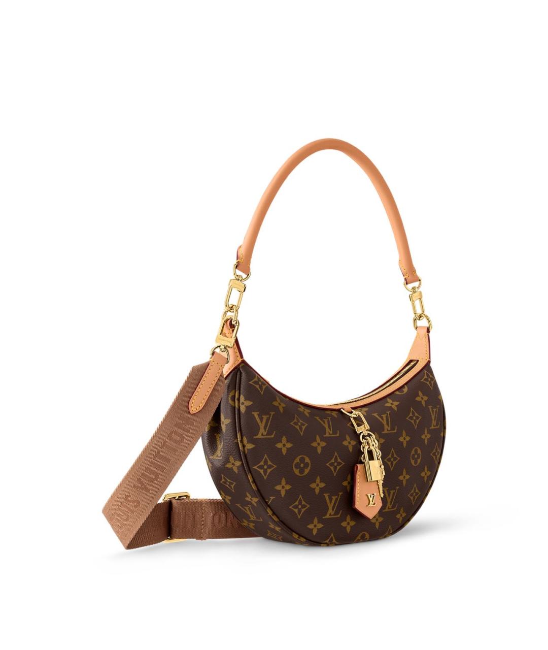 LOUIS VUITTON Коричневая сумка через плечо из канвы, фото 2