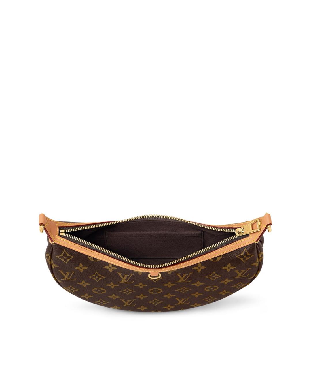 LOUIS VUITTON Коричневая сумка через плечо из канвы, фото 3