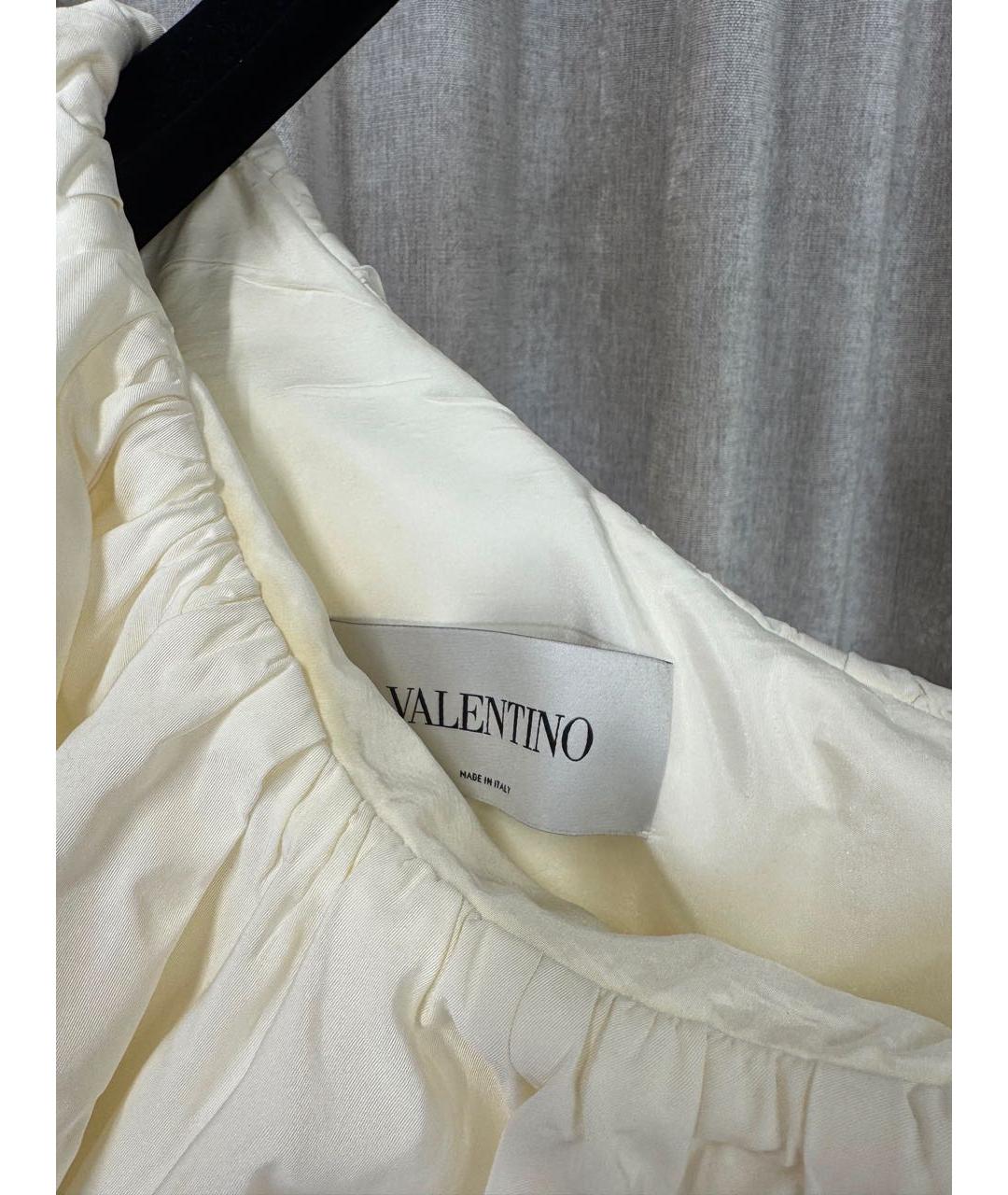 VALENTINO Белое коктейльное платье, фото 4