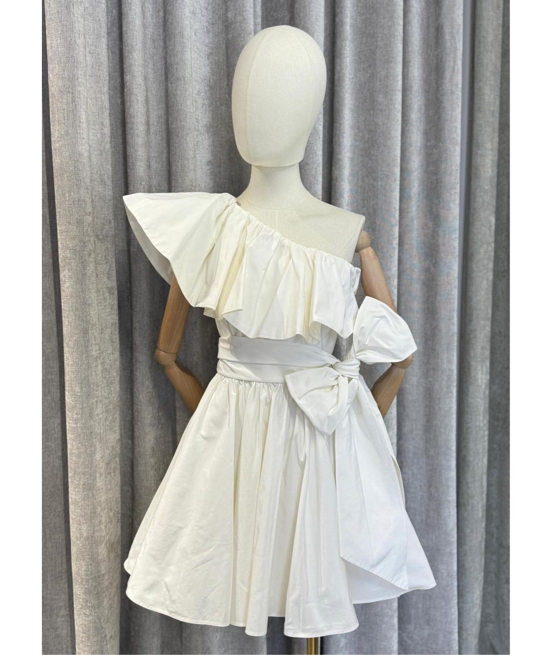 VALENTINO Белое коктейльное платье, фото 9