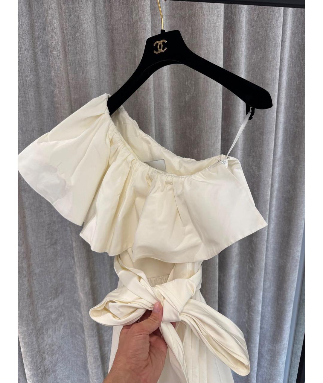 VALENTINO Белое коктейльное платье, фото 6