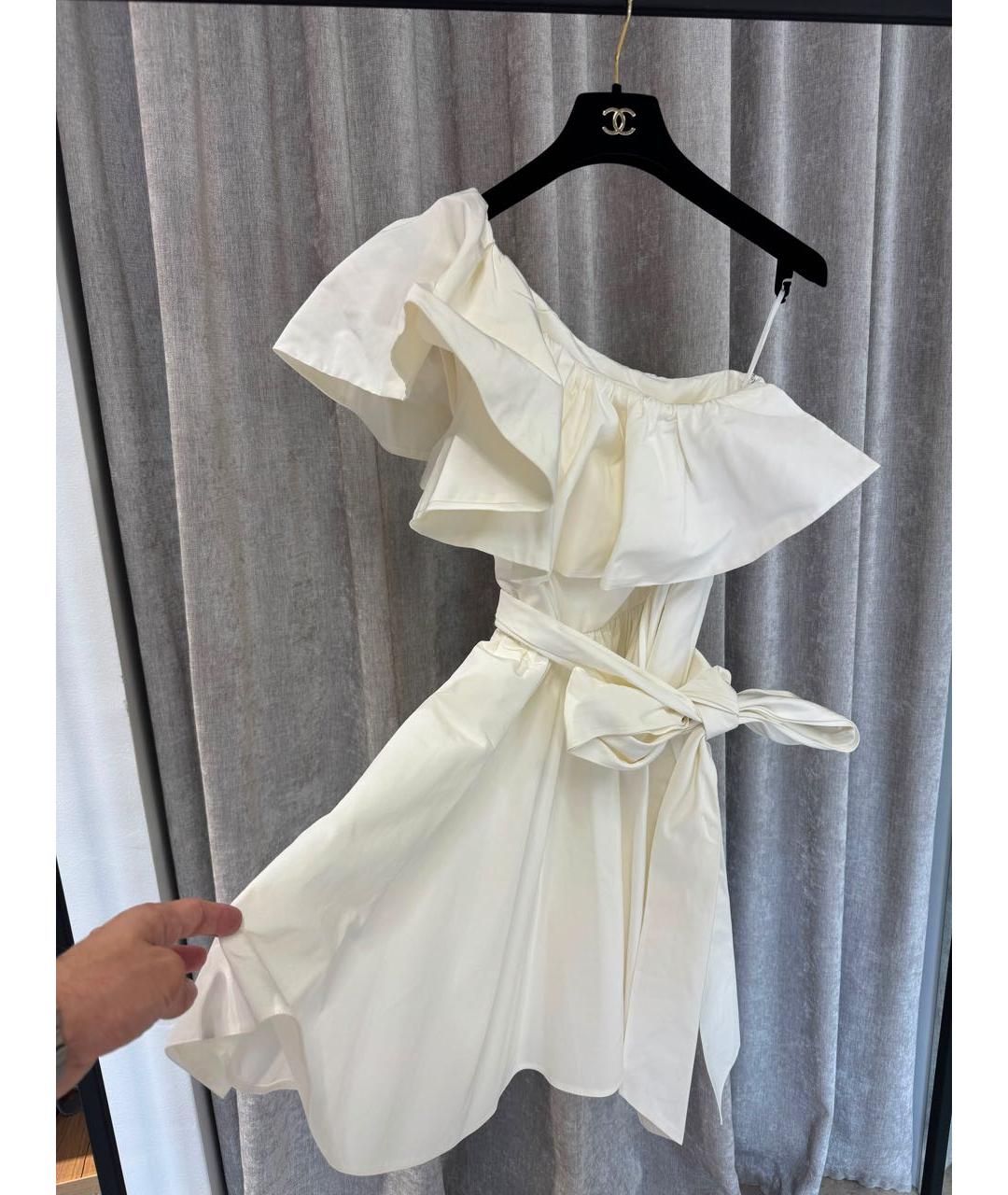 VALENTINO Белое коктейльное платье, фото 3