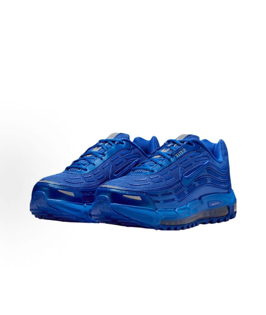 NIKE Синие текстильные низкие кроссовки / кеды, фото 2