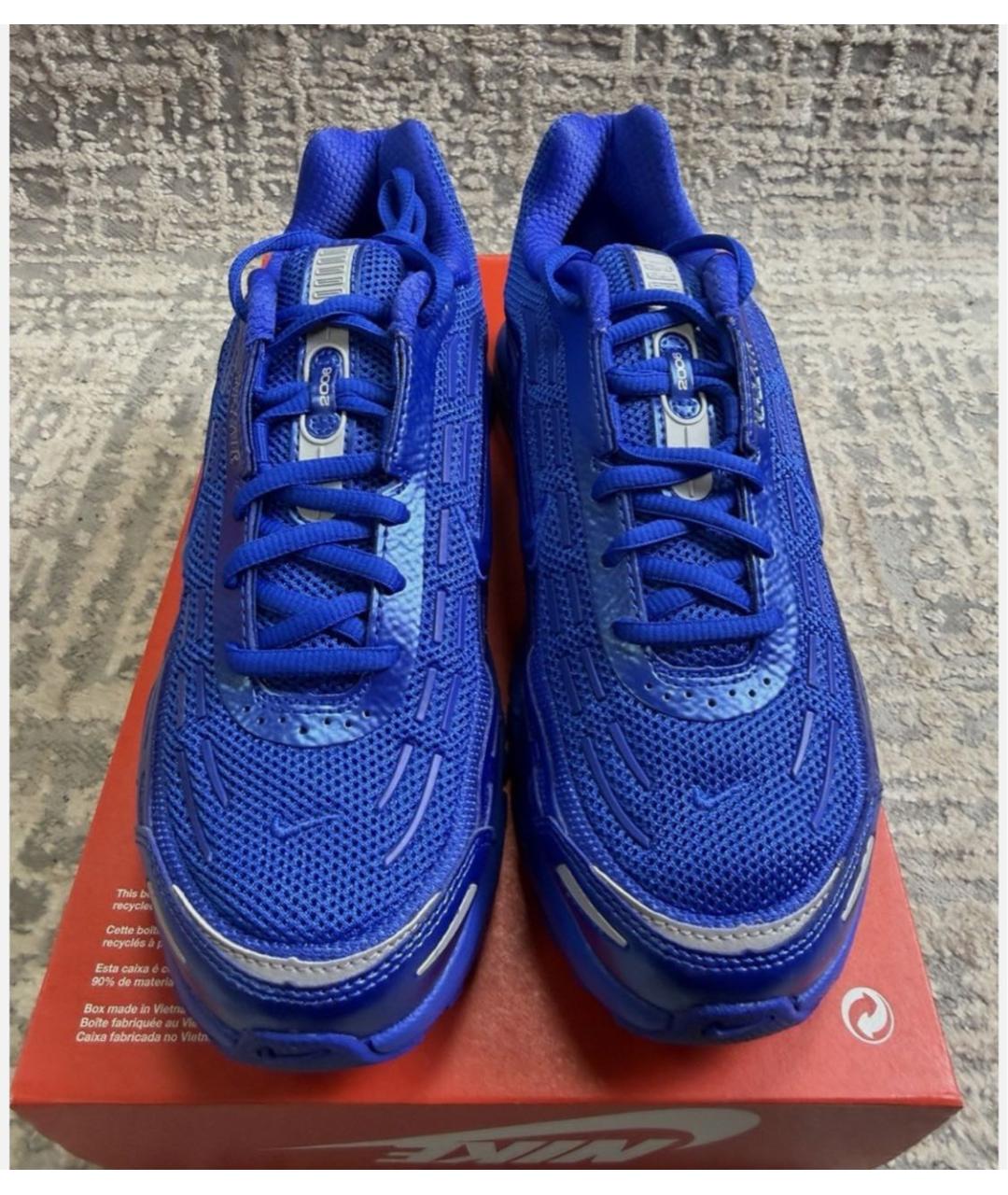 NIKE Синие текстильные низкие кроссовки / кеды, фото 6