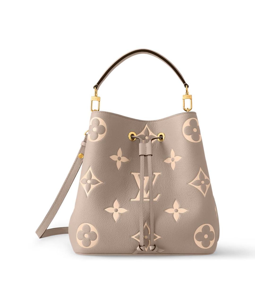 LOUIS VUITTON Бежевая кожаная сумка через плечо, фото 1