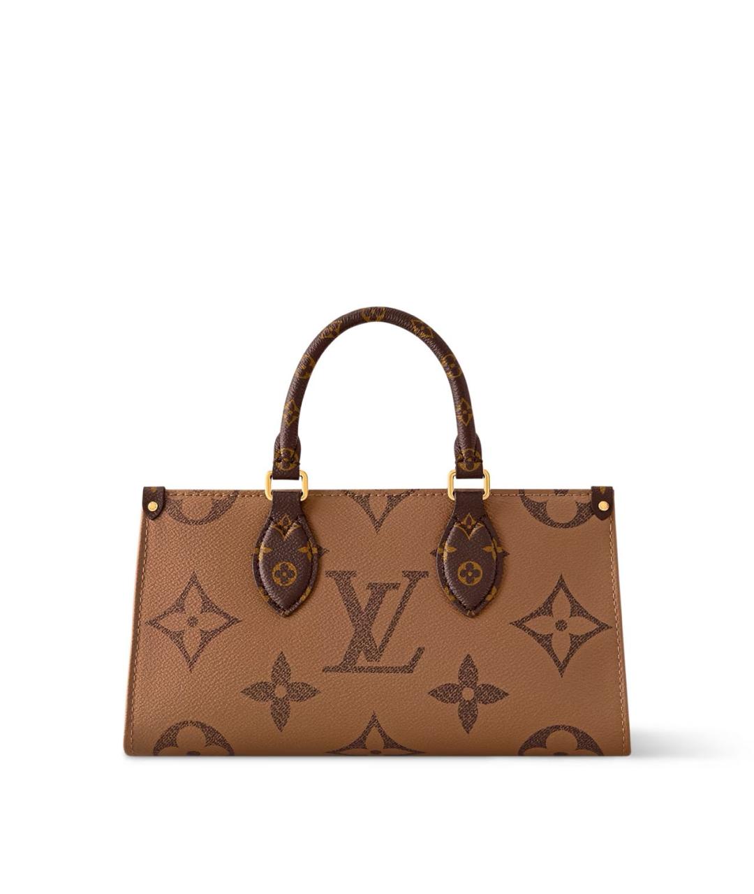 LOUIS VUITTON Коричневая сумка с короткими ручками из канвы, фото 4