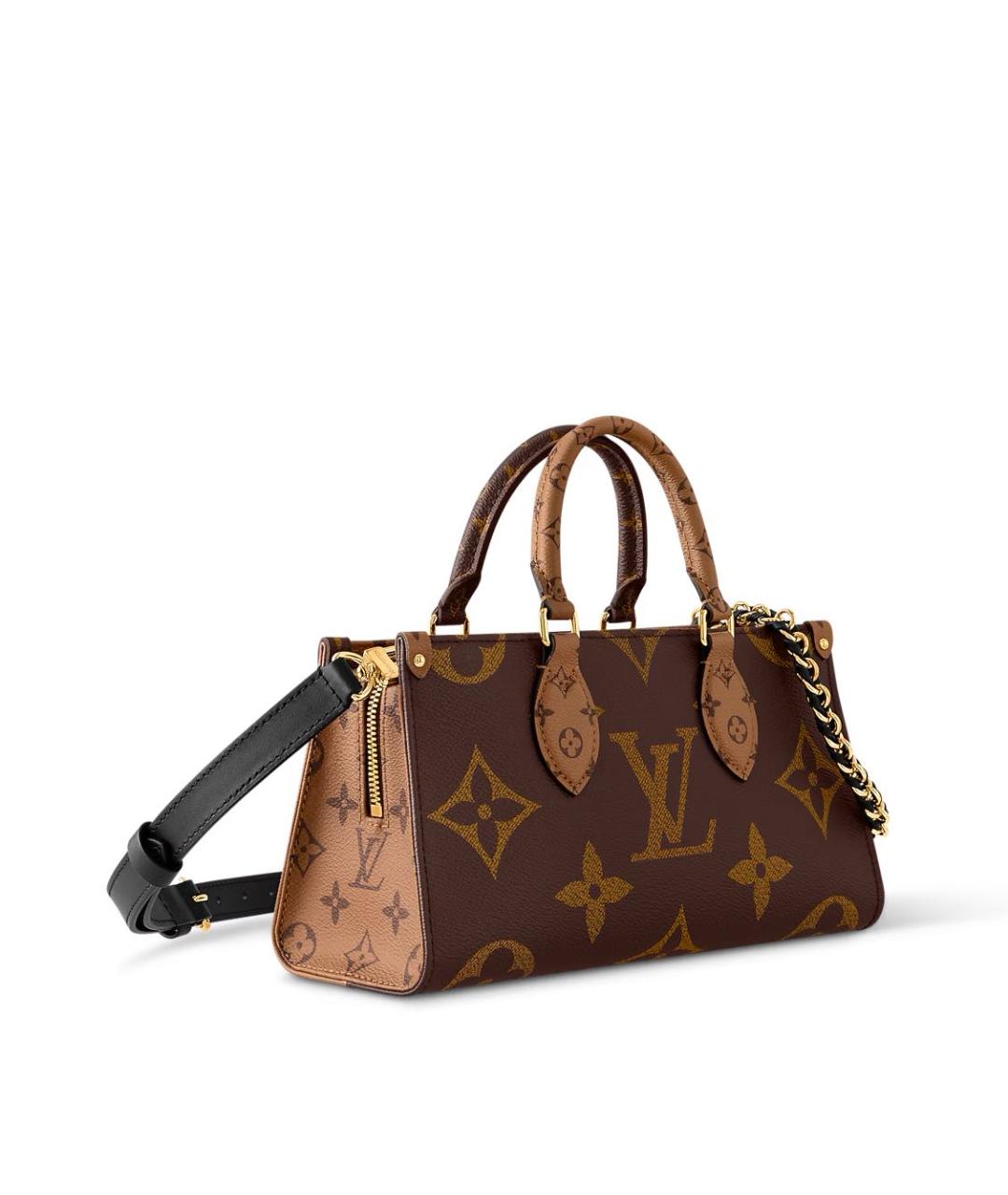 LOUIS VUITTON Коричневая сумка с короткими ручками из канвы, фото 2