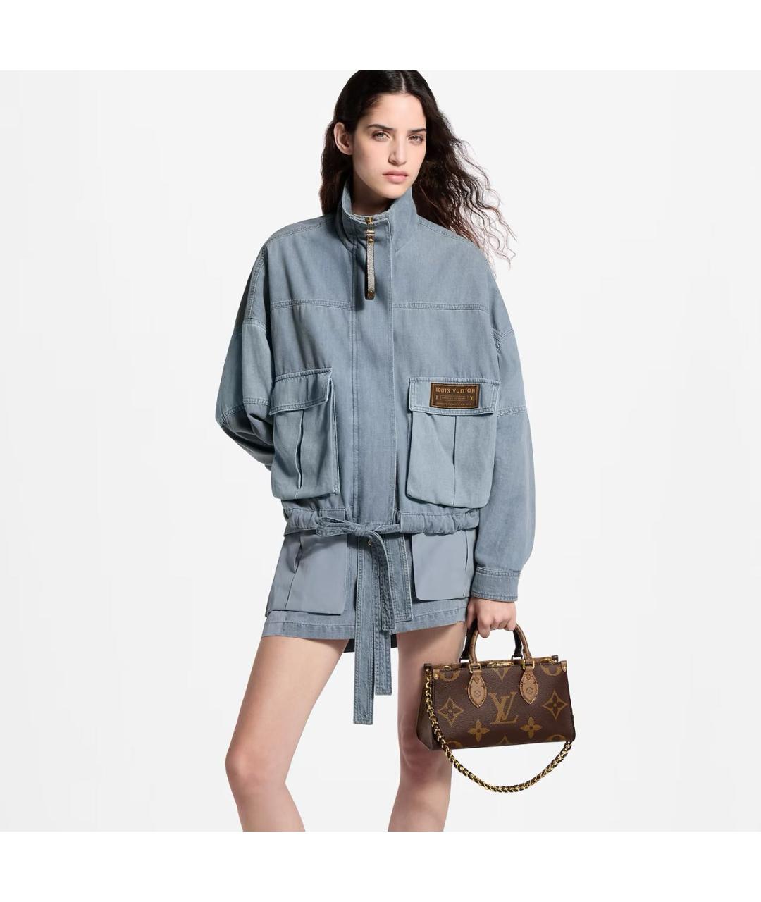 LOUIS VUITTON Коричневая сумка с короткими ручками из канвы, фото 6