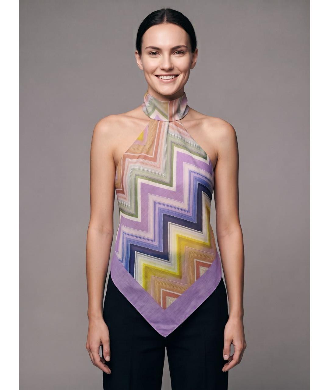 MISSONI Мульти хлопковая блузы, фото 4