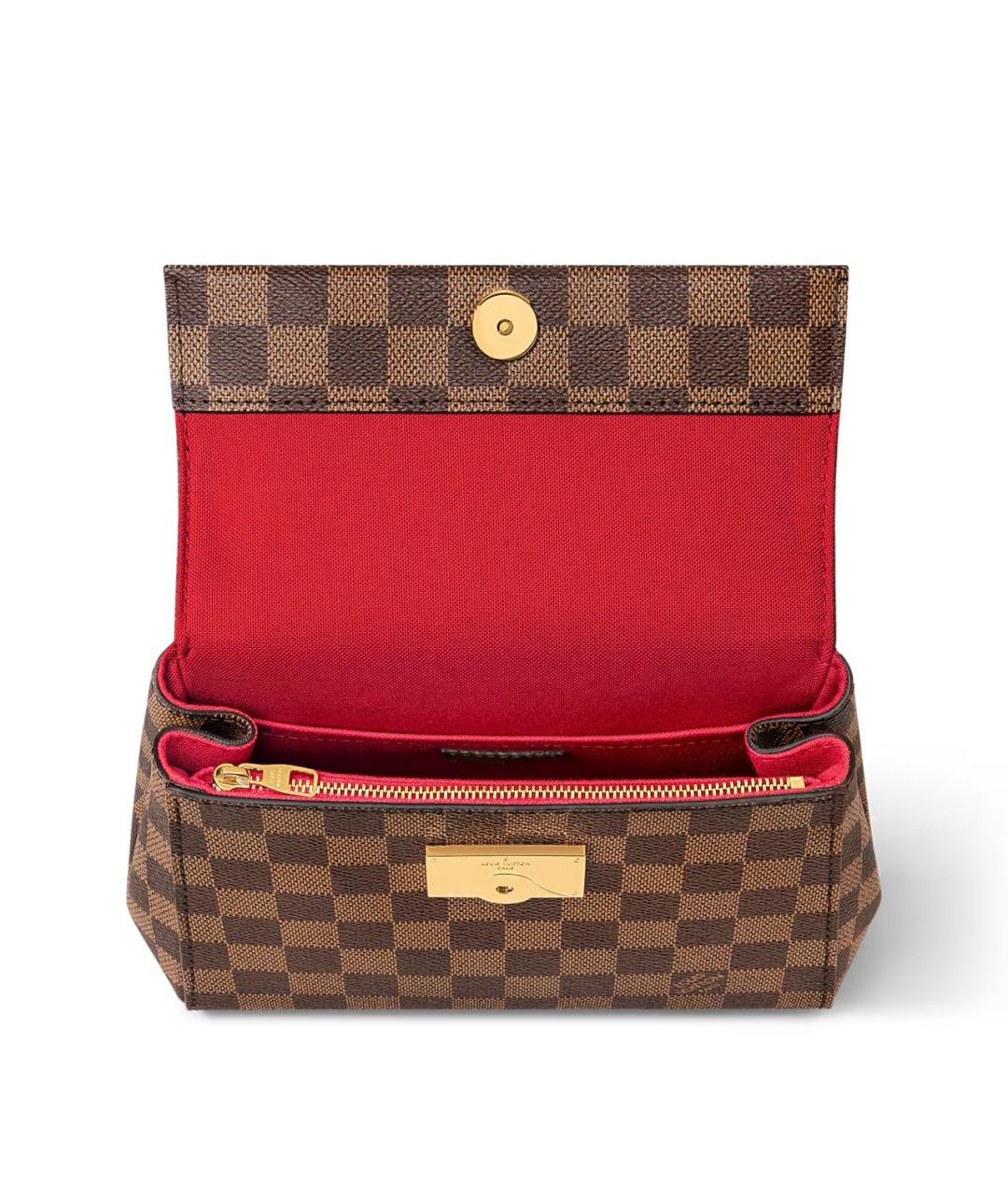 LOUIS VUITTON Коричневая сумка с короткими ручками из канвы, фото 3