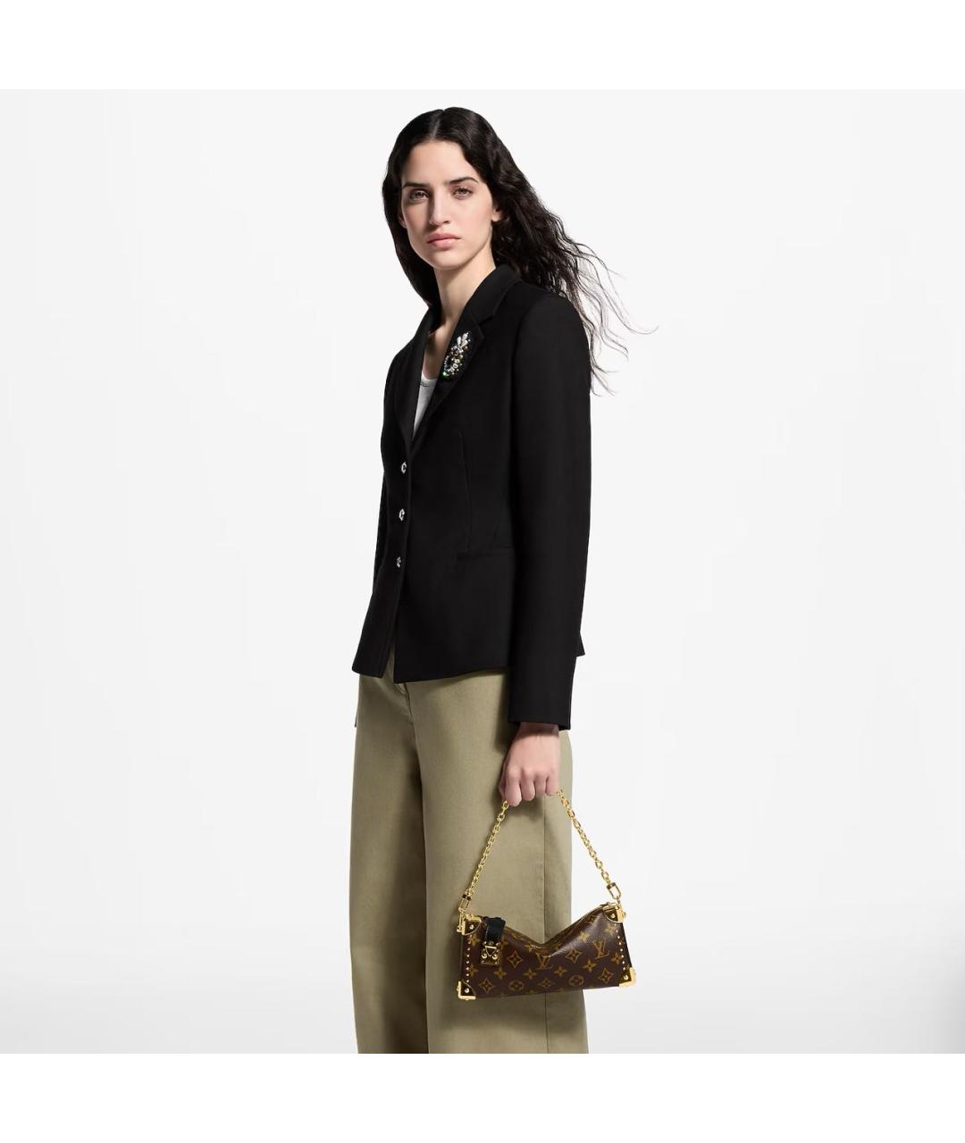 LOUIS VUITTON Коричневая сумка через плечо из канвы, фото 6