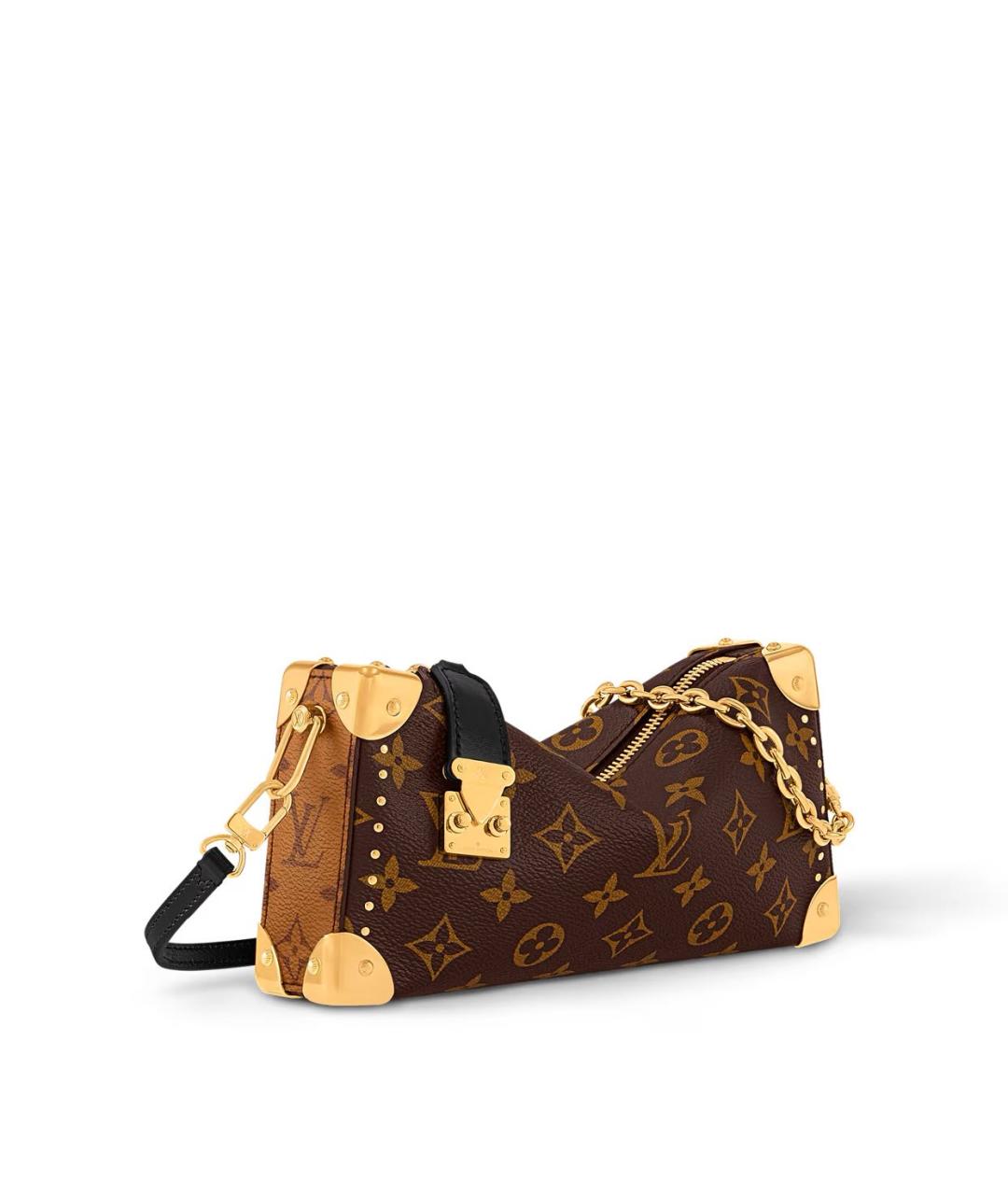 LOUIS VUITTON Коричневая сумка через плечо из канвы, фото 2
