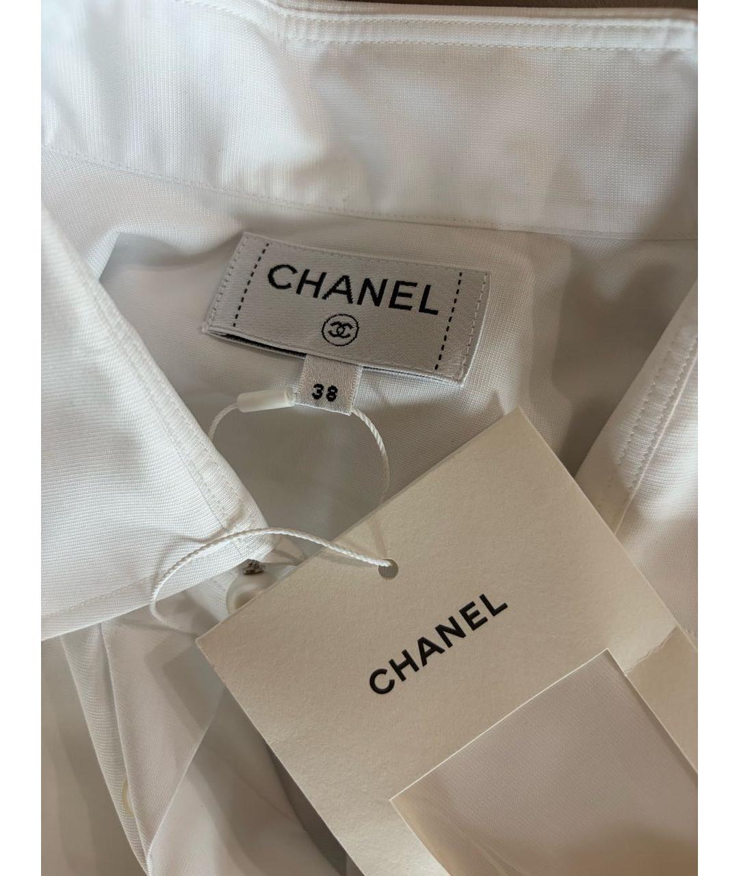 CHANEL Белая хлопковая рубашка, фото 7