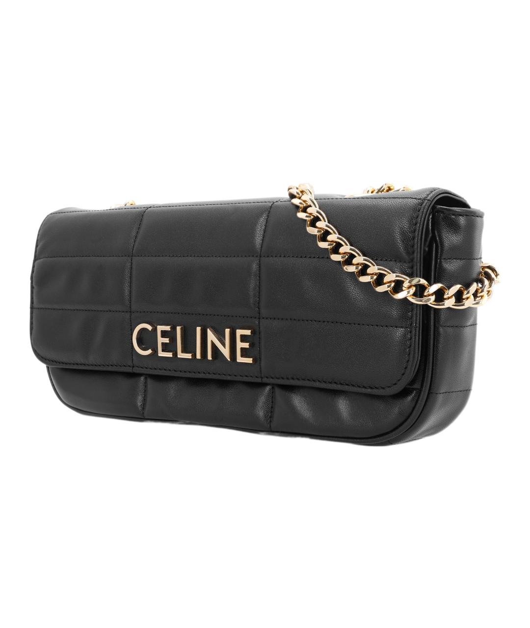 CELINE Черная сумка через плечо, фото 3