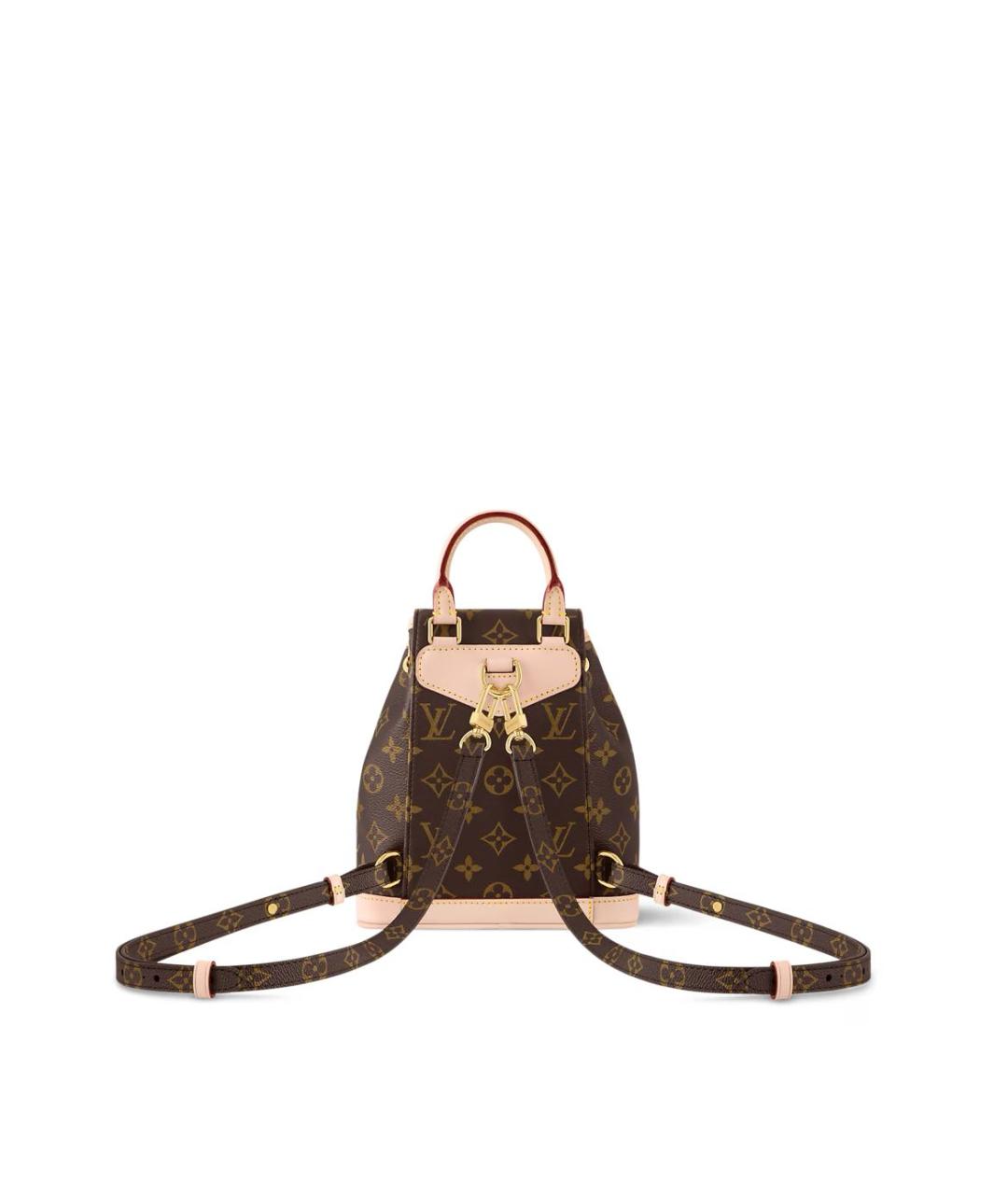LOUIS VUITTON Коричневый рюкзак из канвы, фото 4