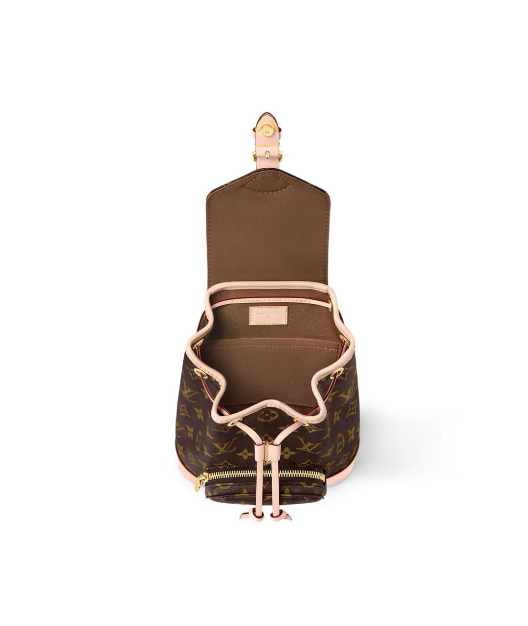 LOUIS VUITTON Коричневый рюкзак из канвы, фото 3