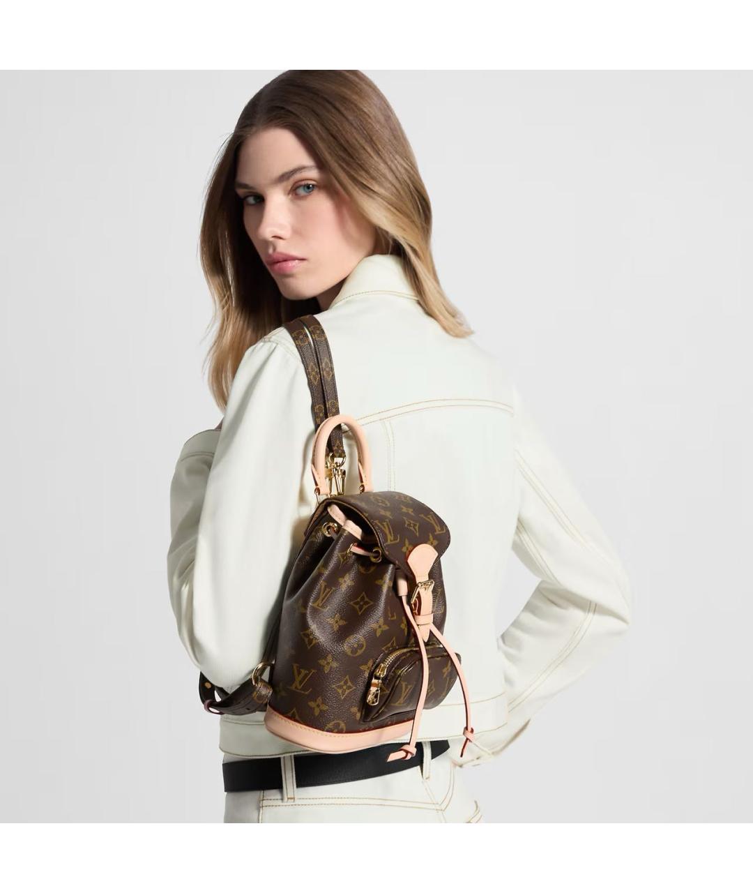 LOUIS VUITTON Коричневый рюкзак из канвы, фото 5