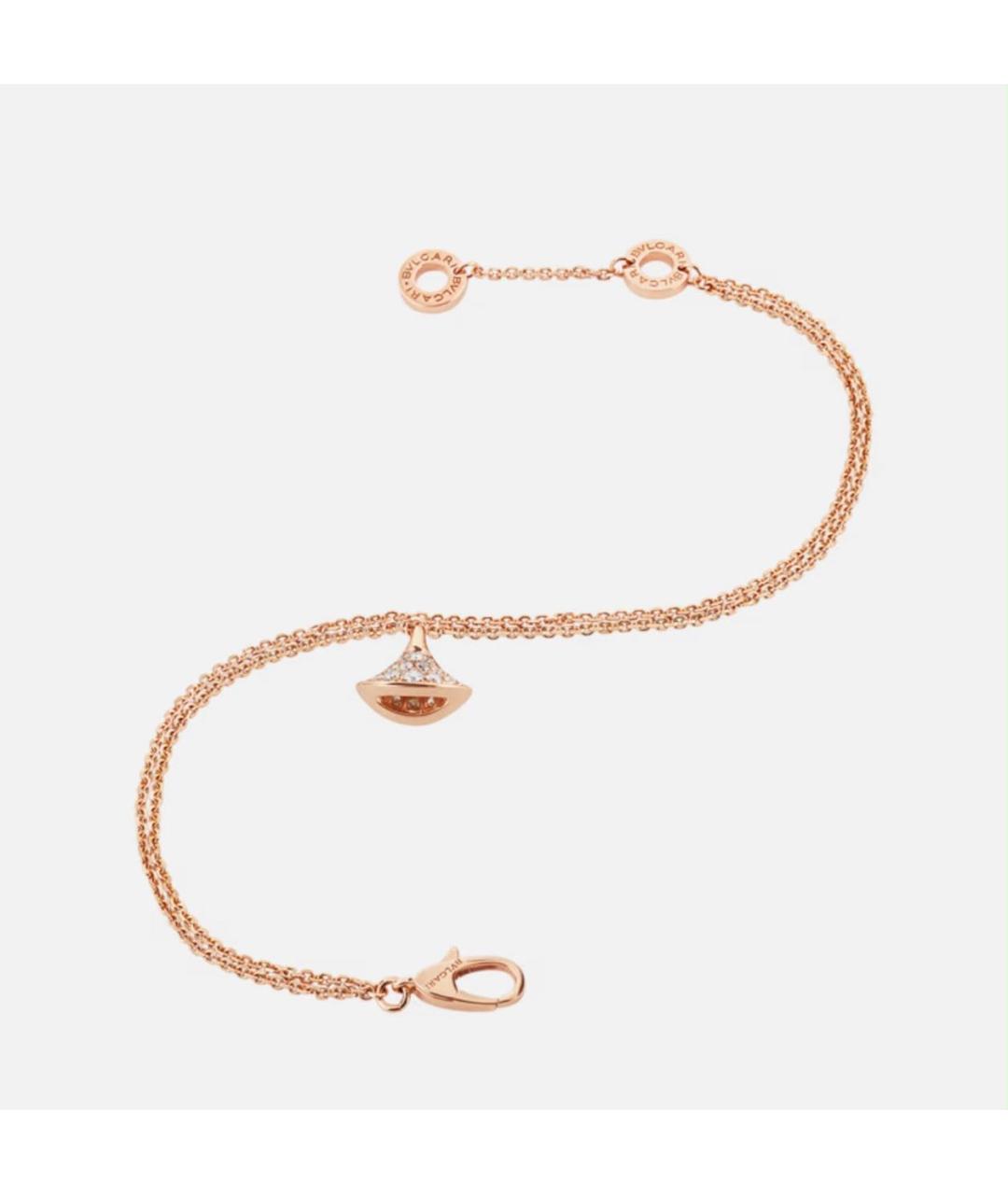 BVLGARI Желтый браслет из розового золота, фото 4