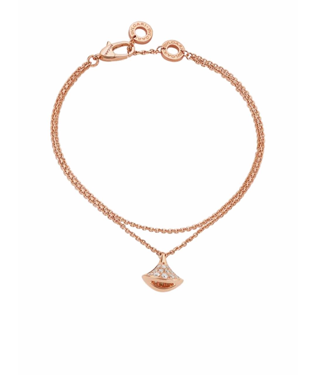 BVLGARI Желтый браслет из розового золота, фото 1