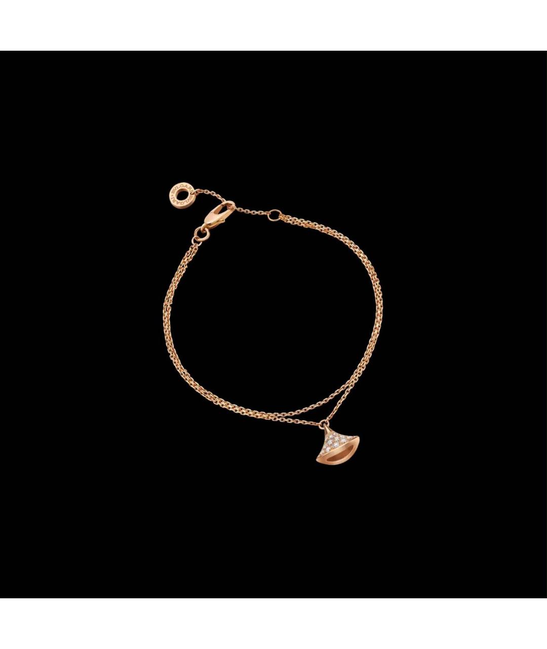 BVLGARI Желтый браслет из розового золота, фото 6