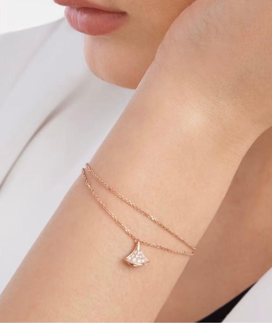 BVLGARI Желтый браслет из розового золота, фото 5