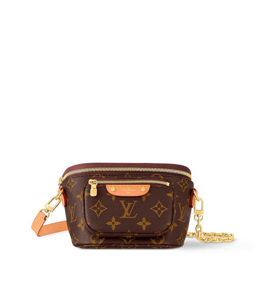 LOUIS VUITTON Коричневая сумка через плечо из канвы, фото 1