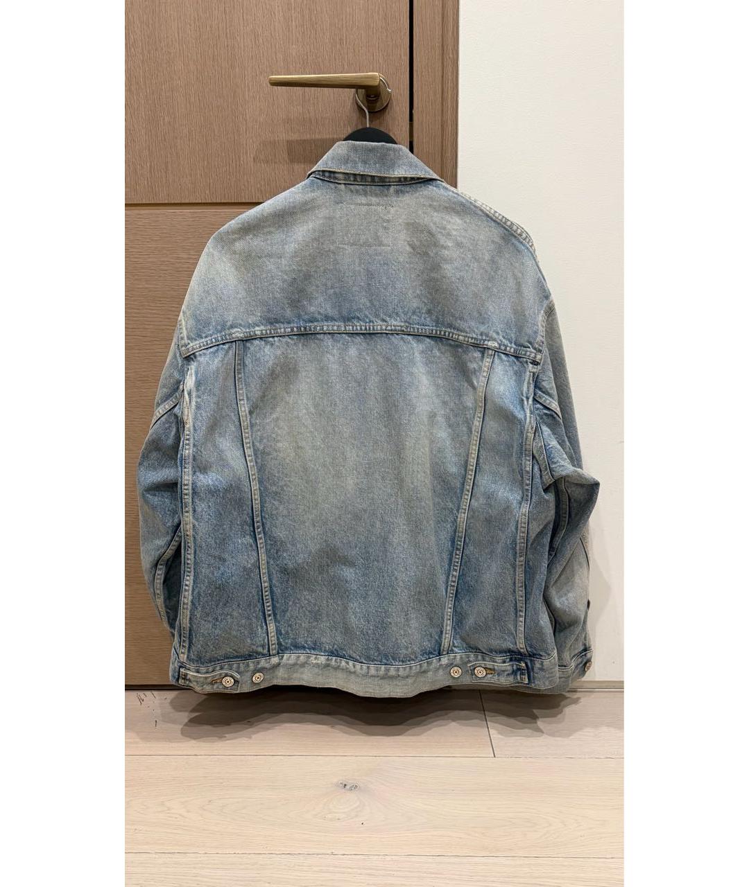 BALENCIAGA Голубая деним куртка, фото 2