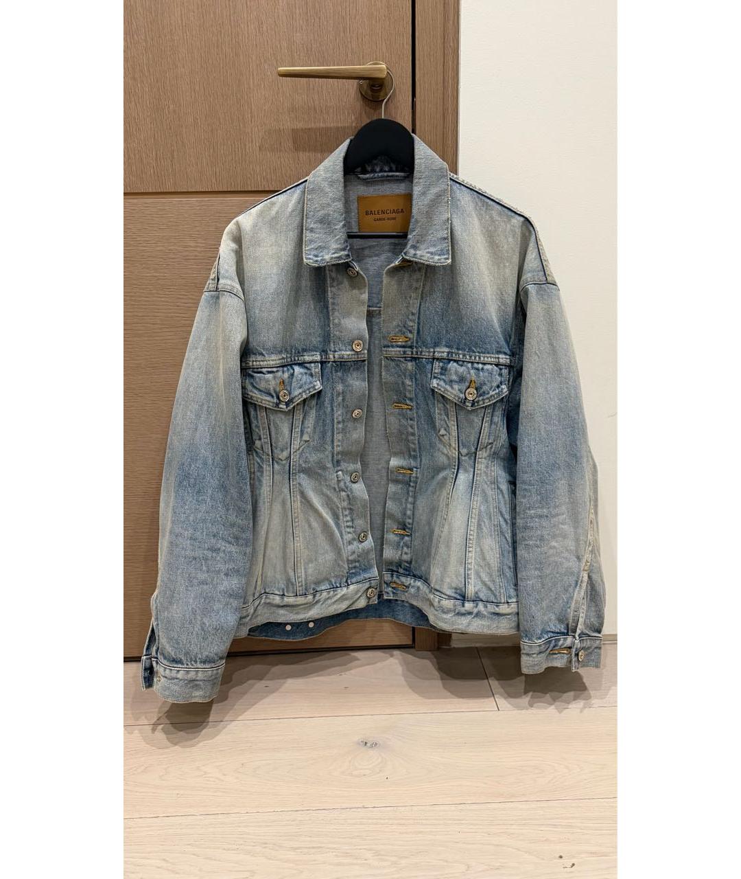 BALENCIAGA Голубая деним куртка, фото 7