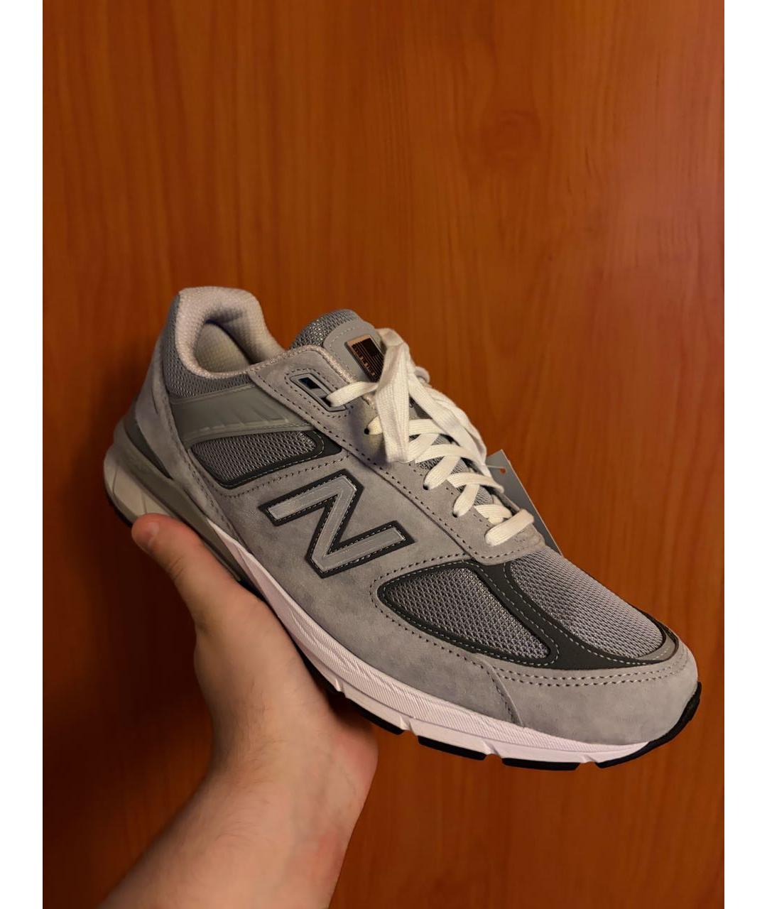 NEW BALANCE Серые замшевые высокие кроссовки / кеды, фото 9