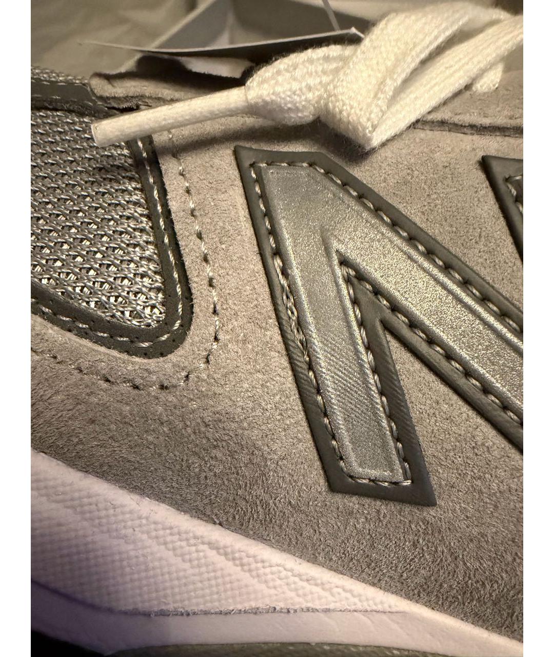 NEW BALANCE Серые замшевые высокие кроссовки / кеды, фото 8