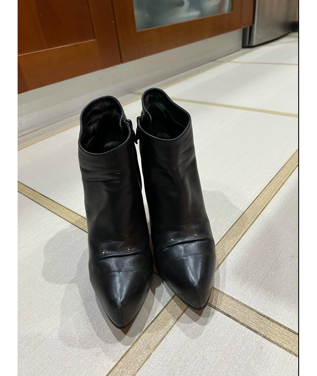 ROGER VIVIER Черные кожаные ботильоны, фото 2