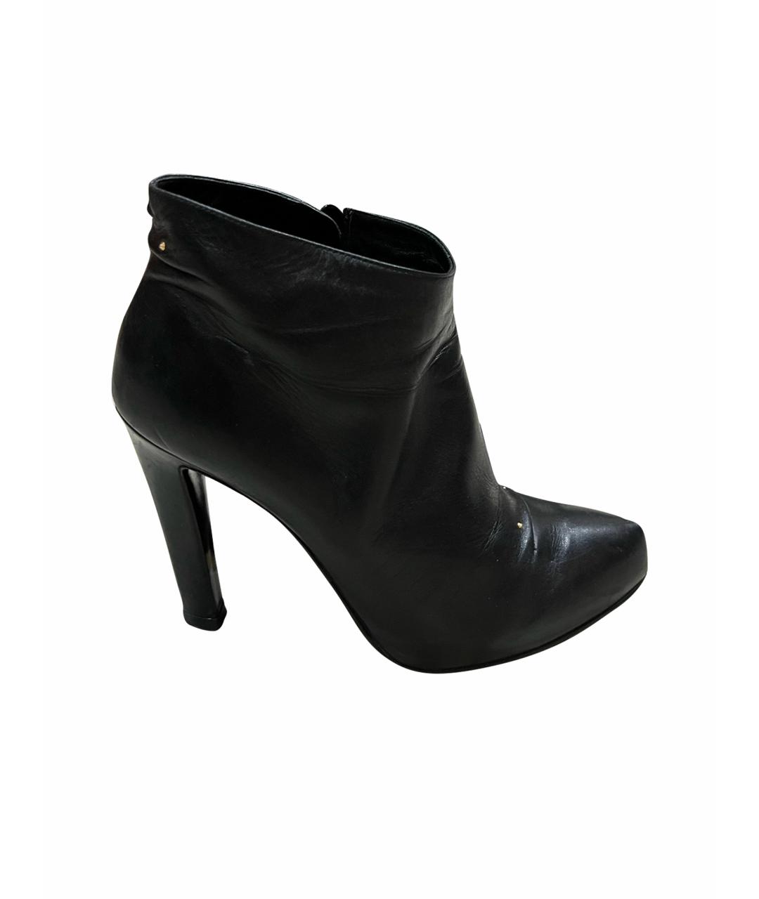 ROGER VIVIER Черные кожаные ботильоны, фото 1