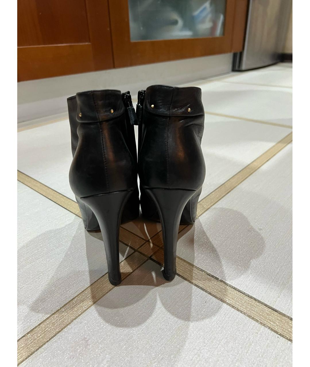 ROGER VIVIER Черные кожаные ботильоны, фото 4