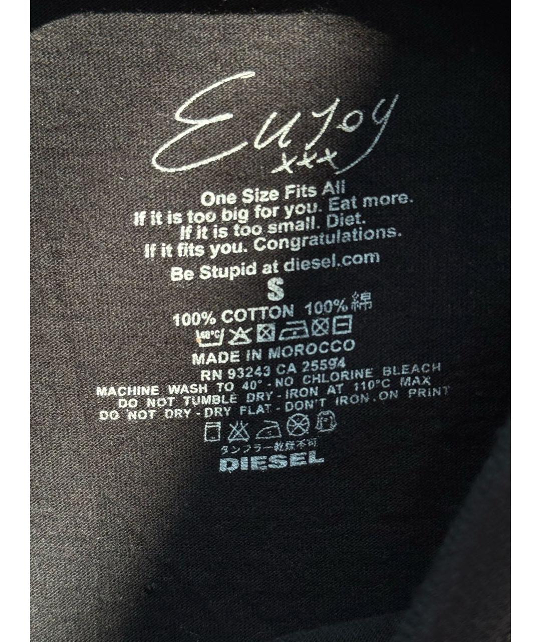 DIESEL Черная футболка, фото 3