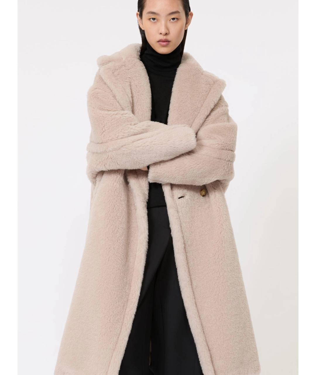 MAX MARA Бежевое шерстяное пальто, фото 5