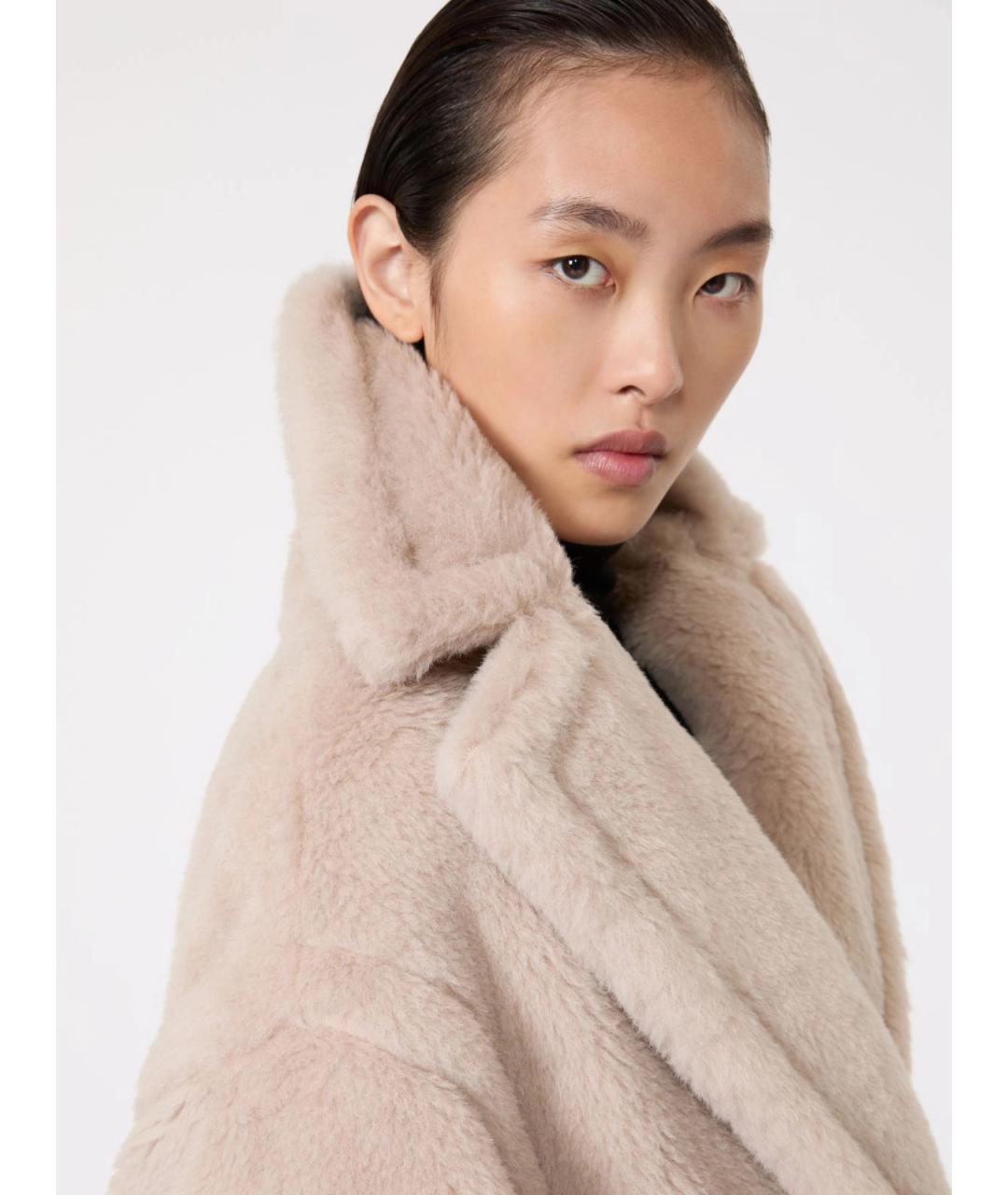 MAX MARA Бежевое шерстяное пальто, фото 4