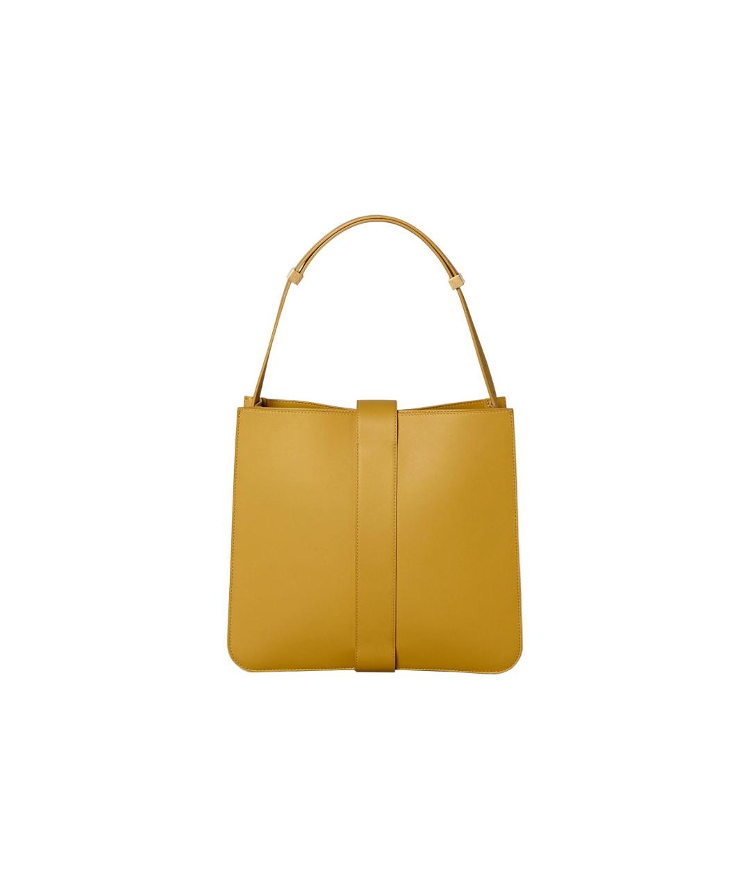 BOTTEGA VENETA Желтая кожаная сумка через плечо, фото 2