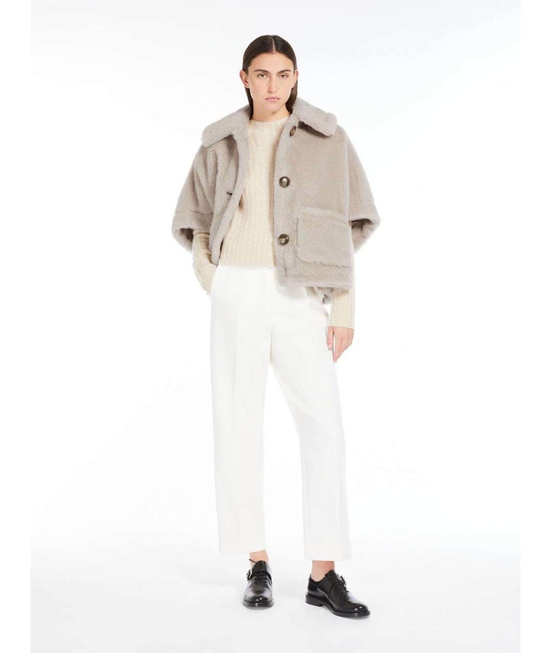 MAX MARA Бежевая шерстяная куртка, фото 2