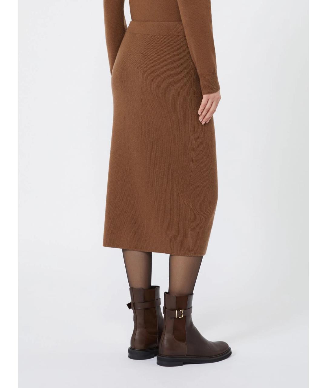 MAX MARA STUDIO Коричневый шерстяной джемпер / свитер, фото 4