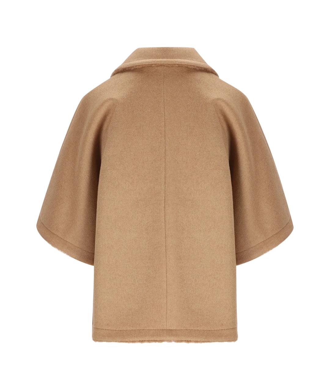 MAX MARA Бежевое шерстяное пальто, фото 2