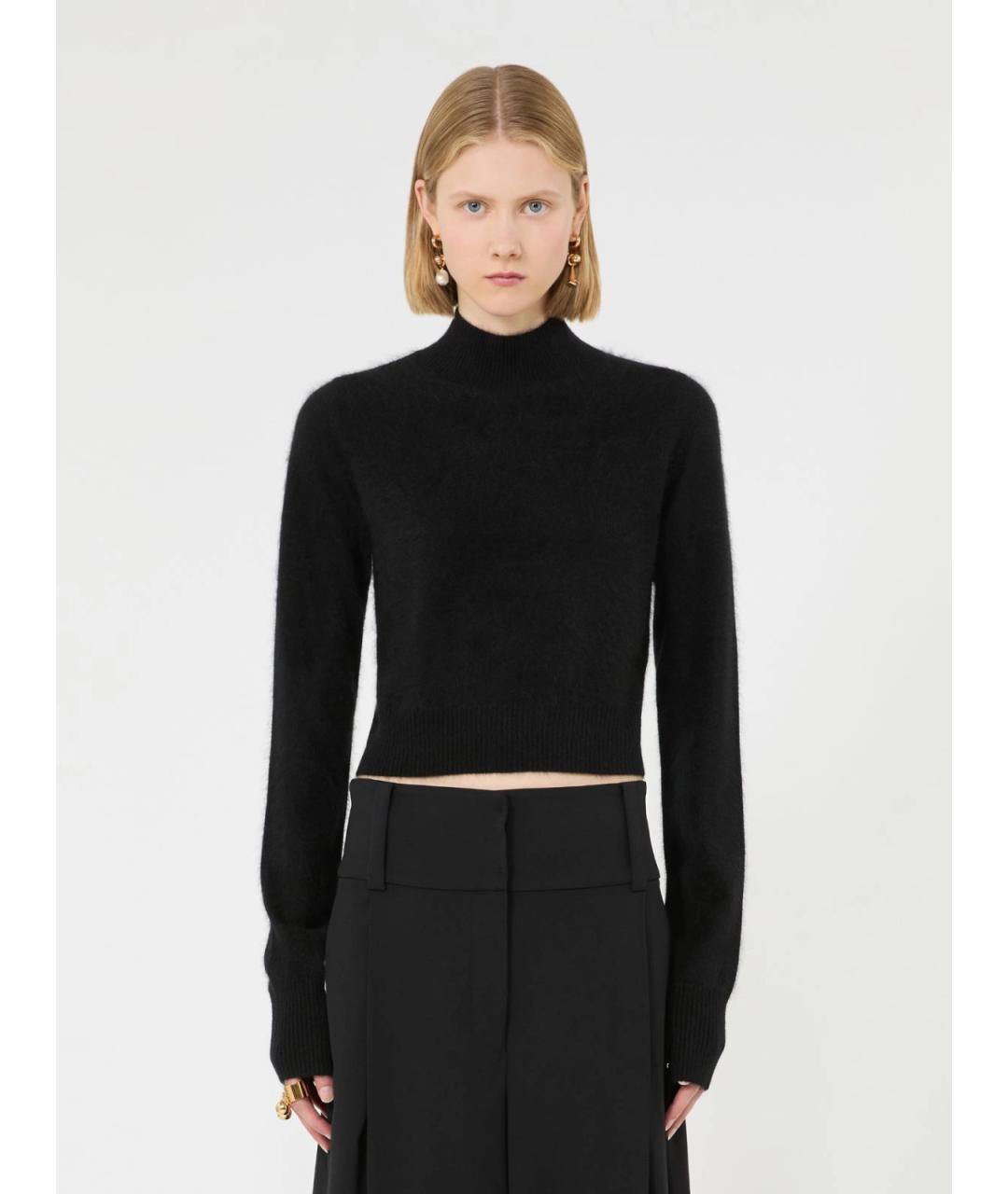 SPORTMAX Черный кашемировый джемпер / свитер, фото 4
