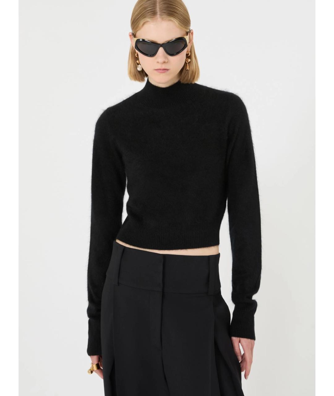SPORTMAX Черный кашемировый джемпер / свитер, фото 2
