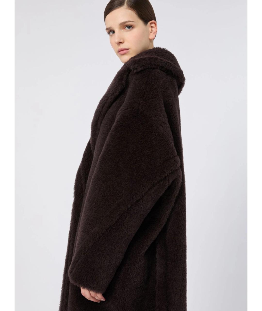 MAX MARA Коричневое шерстяное пальто, фото 4