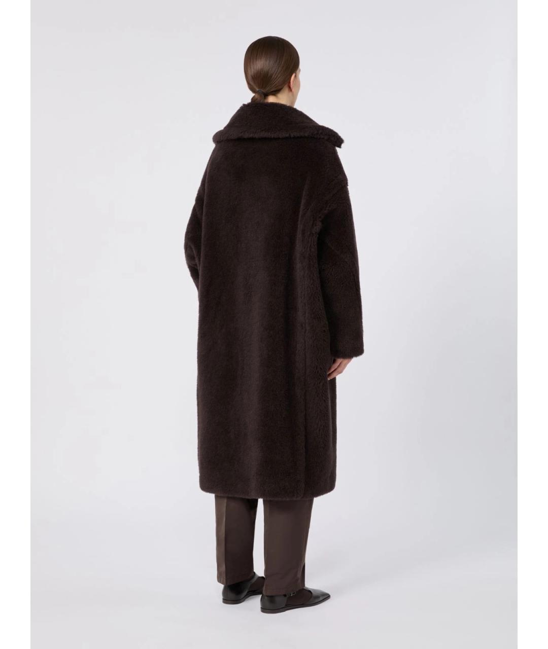 MAX MARA Коричневое шерстяное пальто, фото 3